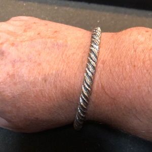 Silver tone bracelet